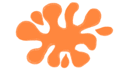 Vintage orange decorative clip art isolated on a transparent PNG background, featuring classic ornamental shapes and elegant design accents.