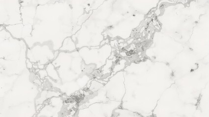 Fototapeta premium Marble surface with gray veining and white background.