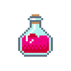 Obraz premium Pixelated potion bottle.eps
