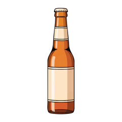 Non-alcoholic cider bottle on white background for Dry January challenge  