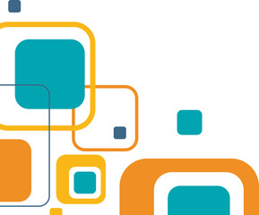 Abstract Geometric Square Corner