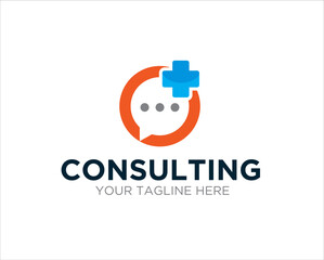 medical talk logo designs for health consult