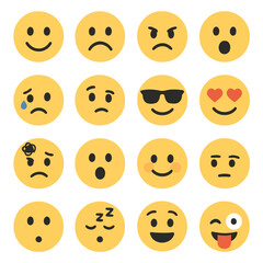 Expressions Array: A visual symphony of diverse emojis, each capturing a unique emotion, offering a versatile range for digital communication and expression. 