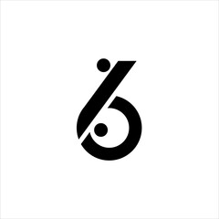 The six percent number logo design is simple and unusual.