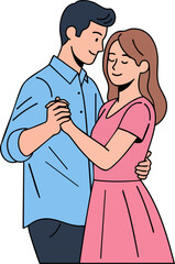 Happy Couple Dancing Together