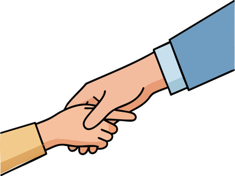 Helping Hands Adult and Child Holding Together