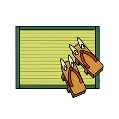 Tatami mat and geta sandals on traditional Japanese flooring for Coming of Age Day  