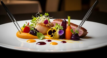 Fresh fruit salad dessert in a glass on a white table