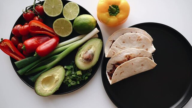 healthy and creamy breakfast with sauce