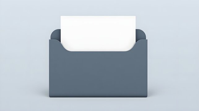 Clean modern business card holder mockup on light blue background perfect for professional branding presentations or minimalist design projects