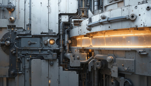 Industrial machine complex machinery metal design