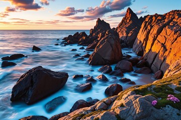Rocky Coastal Cliffs
