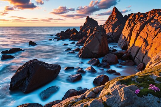 Rocky Coastal Cliffs
