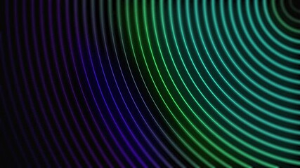 Light neon glowing cyan and blue beam lines, Gradient curves on dark background - Powered by Adobe