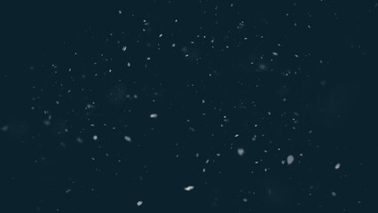 Winter freeze motion of white snow coming down, isolated on background. Snowfall texture overlays.