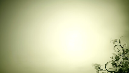 植物のシルエットとグラデーションの背景