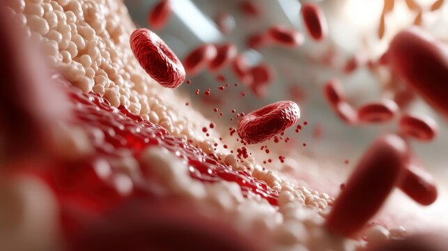 Exploration of leukemia cells interacting with red blood cells in blood stream