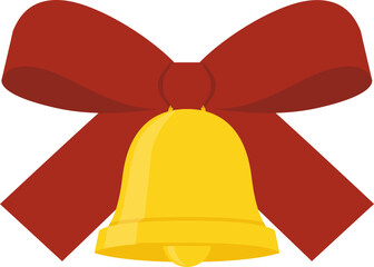 크리스마스 빨간 리본 종 장식