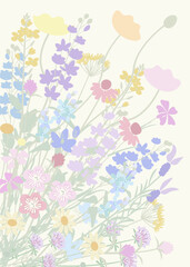 ナチュラルでシックなスモーキーカラーの草花の花束