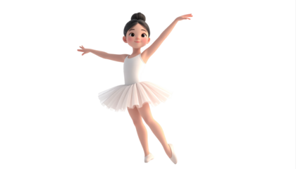 Ballet Dancer Figurine In Tutu Pose.