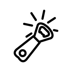 Bottle opener icon design template SVG