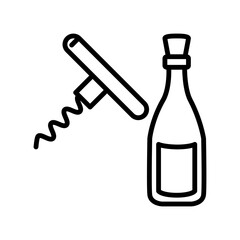 Bottle opener icon design template SVG