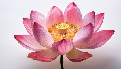 Elegant Pink Lotus Flower Blossom Symbol of Purity and Enlightenment