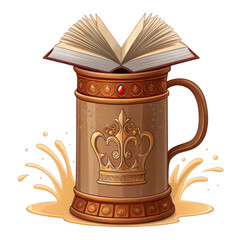 Beer mug crown knowledge wisdom symbolism
