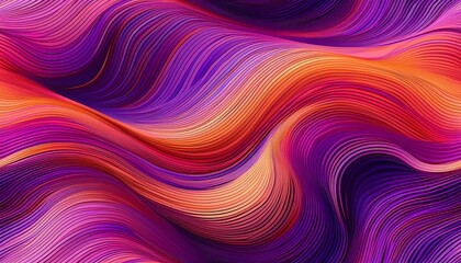 abstract striped waves flowing chromatic neon orange pink purple seamless pattern background smooth dynamic abstract waves and lines in lilac pink and purple abstract image with wavy lines in purple