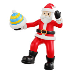 santa claus on a white background