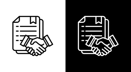 Contract Agreement With Icon Set Design