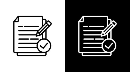 Change Management White Icon Set Design