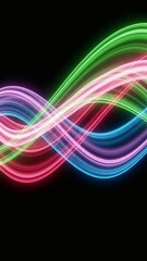 Neon Spectrum Futuristic Pink–Green–Blue Vivid Lightwave Lines 7