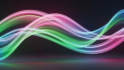 Neon Spectrum Futuristic Pink–Green–Blue Vivid Lightwave Lines 4
