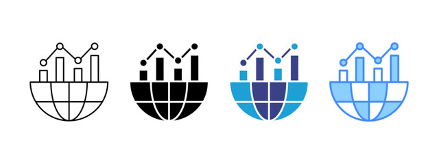 Trend icon set multiple style collection