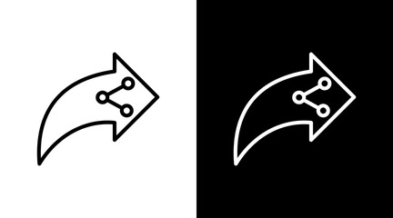 Share With Icon Set Design