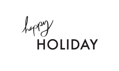 happy holiday text font calligraphy hand written lettering script black color object icon happy holiday merry christmas happy new year 2026 2027 2028 happy holiday festival happy holiday pattern event