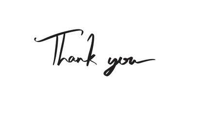 Thank you text font calligraphy hand written lettering script black color object icon thank you business welcome grateful greeting card thank you thanksgiving day thank you positive thank you template