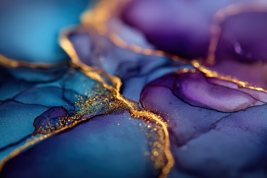 Oceanic Marble Depth Background, Pastel and gold tones merge like waves meeting the sand. It feels deep, natural, and timeless with rich mineral beauty.