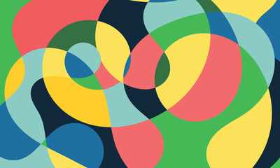 Obraz premium Colorfull abstract organic shapes composition for background