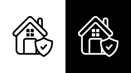 Property Insurance With Icon Set Design