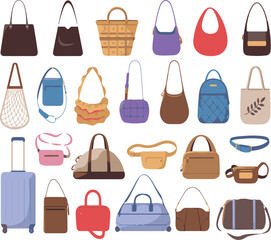 set of fashion accessories