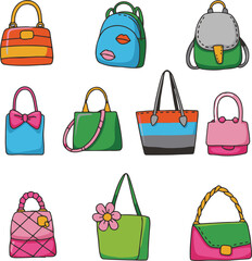 collection of bags