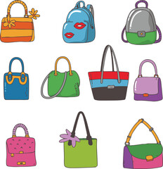 collection of bags