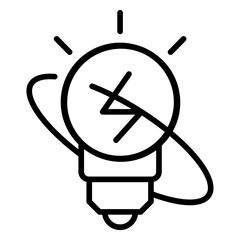 Eco bulb icon