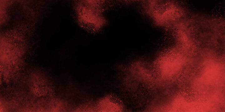 Abstract red and black smoke texture background.  Moody Dark Red Abstract Gradient with Foggy Painting Texture and Cloudy Edges on a Header Ban. Red smoke on dark background. Dark Red vector bg.