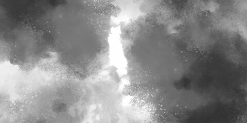 Grey abstract grunge smoke cloud overlay mist fog dust explosion vintage background. Smoke texture overlays on Isolated background. Smoke on floor. Isolated black background.