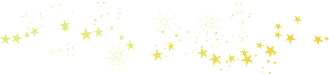 キラキラ星々の装飾エフェクトライン・素材