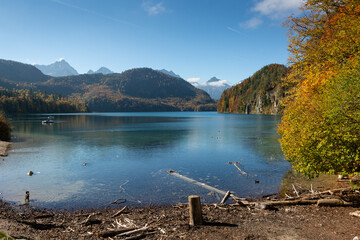 Bavarian Lake Near Neuschwanstein Castle &ndash; Scenic Autumn View