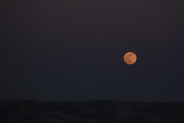 Super Worm Moon on the first day of Spring March 20, 2019.